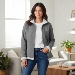 Walt Disney World Disneyland Resort Mickey & Minnie Mouse Sherpa Fleece Jacket M